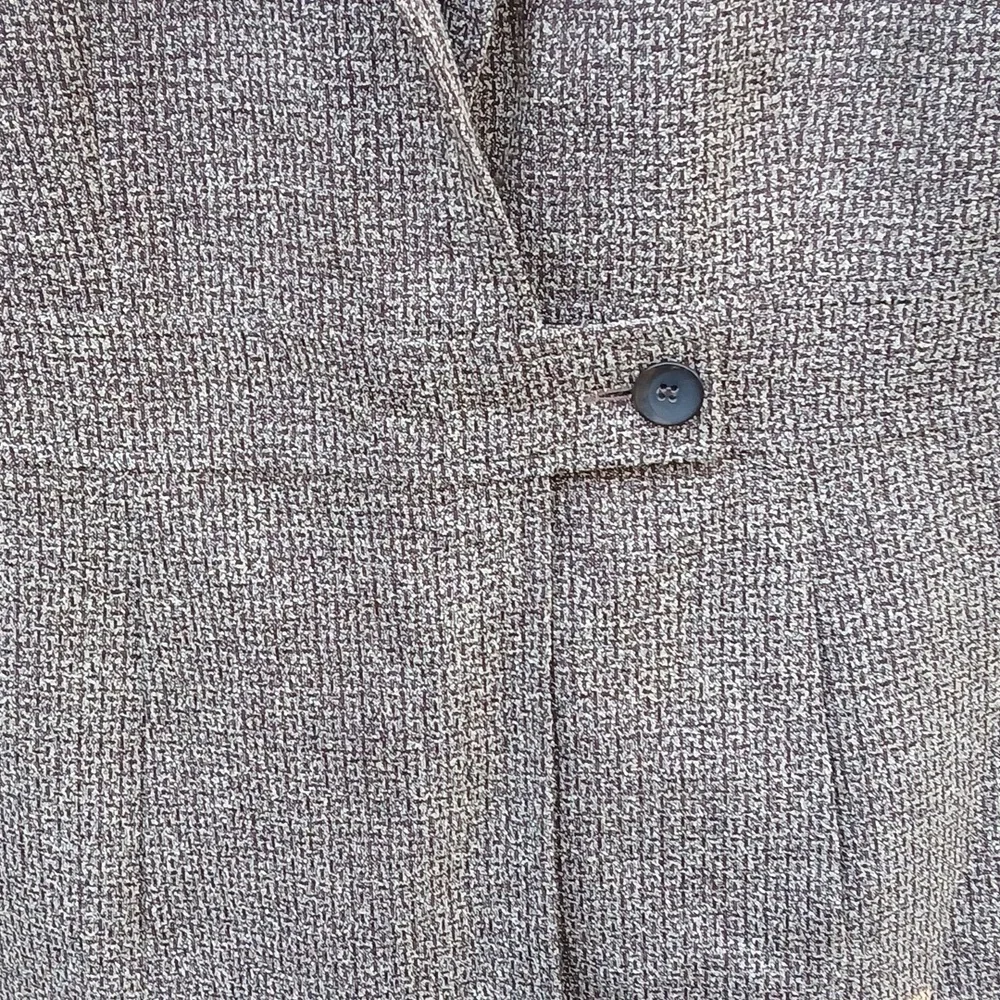 Coldwater Creek Beige Tweed Blazer Vintage Sz 14 EUC